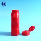 Gel de silicone plástico vazio PP das garrafas da barreira alta vermelha Flip Top 220g 210ml